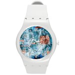 Retro Girls Round Plastic Sport Watch Medium