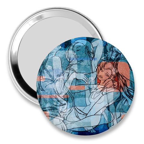 Retro Girls 3  Handbag Mirror from ArtsNow.com Front