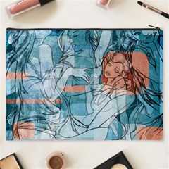 Retro Girls Cosmetic Bag (XXXL) from ArtsNow.com Back