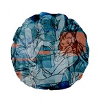 Retro Girls 15  Premium Round Cushion 