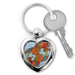 Chinese Phoenix Key Chain (Heart)