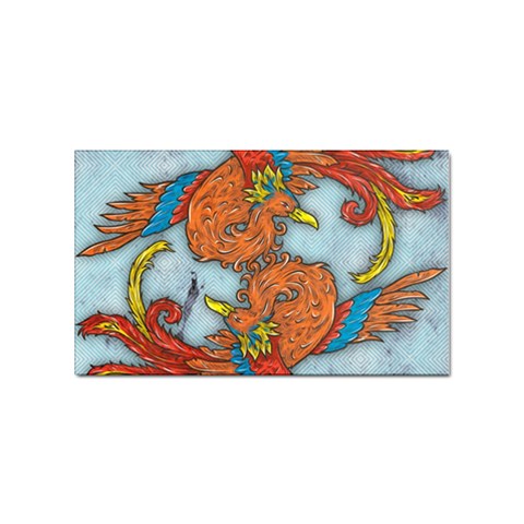 Chinese Phoenix Sticker Rectangular (10 pack) from ArtsNow.com Front