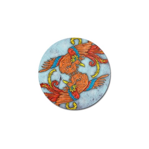 Chinese Phoenix Golf Ball Marker from ArtsNow.com Front