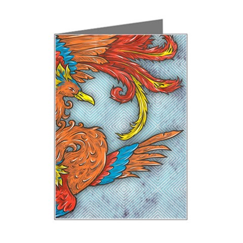 Chinese Phoenix Mini Greeting Card from ArtsNow.com Left