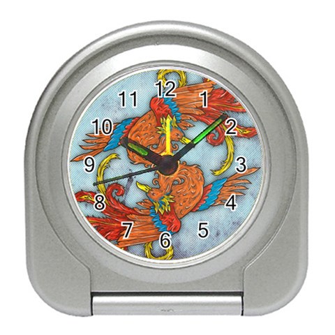Chinese Phoenix Travel Alarm Clock from ArtsNow.com Front
