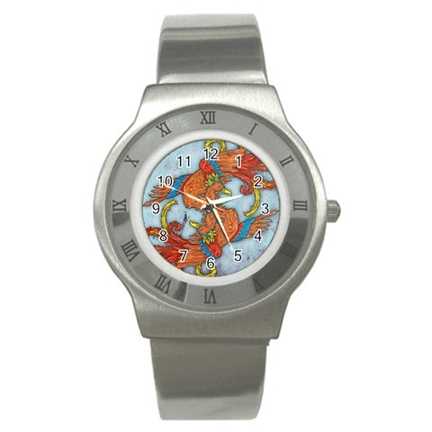 Chinese Phoenix Stainless Steel Watch from ArtsNow.com Front