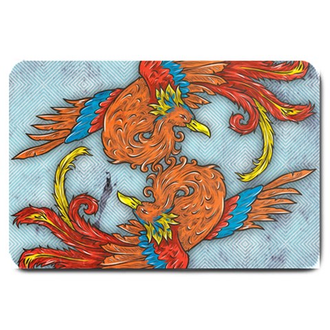 Chinese Phoenix Large Doormat from ArtsNow.com 30 x20  Door Mat