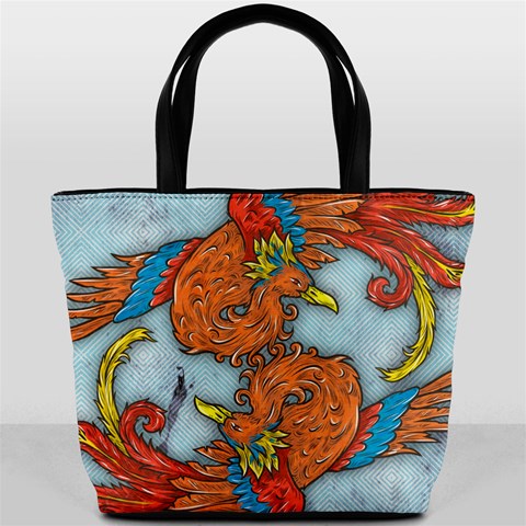 Chinese Phoenix Bucket Bag from ArtsNow.com Front
