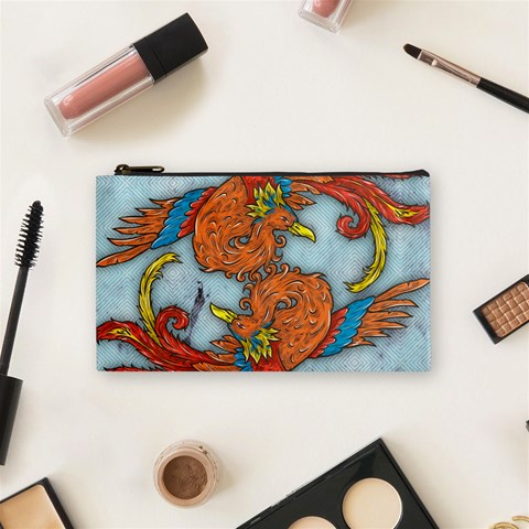 Chinese Phoenix Cosmetic Bag (Small) from ArtsNow.com Front