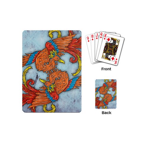 Chinese Phoenix Playing Cards (Mini) from ArtsNow.com Back