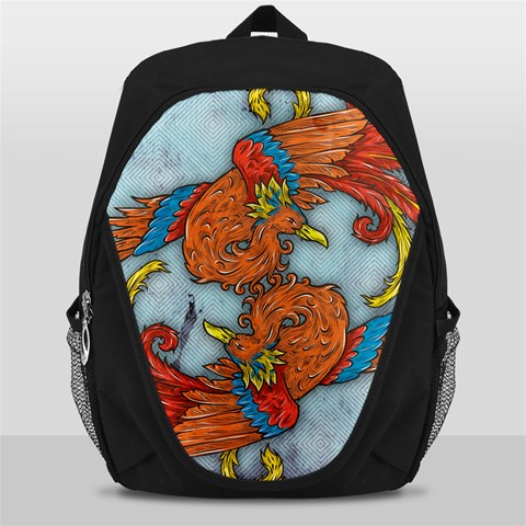 Chinese Phoenix Backpack Bag from ArtsNow.com Front