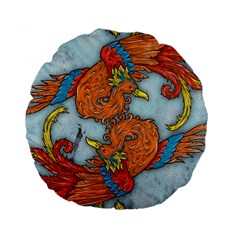 Chinese Phoenix 15  Premium Round Cushion  from ArtsNow.com Front