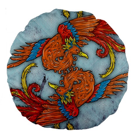 Chinese Phoenix 18  Premium Round Cushion  from ArtsNow.com Front