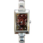 Beyond Skulls Rectangular Italian Charm Watch