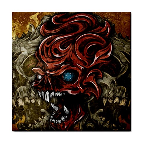 Beyond Skulls Tile Coaster from ArtsNow.com Front