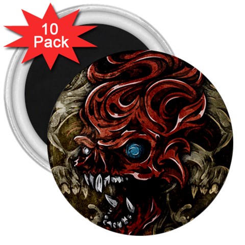 Beyond Skulls 3  Magnet (10 pack) from ArtsNow.com Front