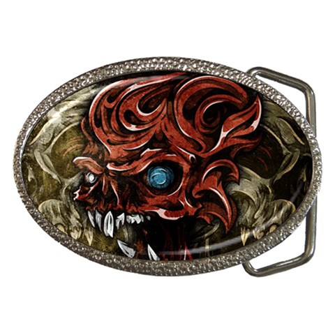 Beyond Skulls Belt Buckle from ArtsNow.com Front