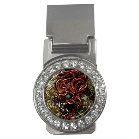 Beyond Skulls Money Clip (CZ) from ArtsNow.com Front