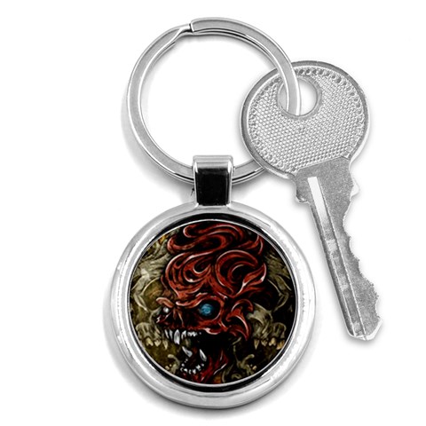 Beyond Skulls Key Chain (Round) from ArtsNow.com Front