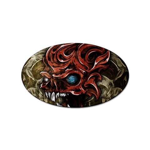 Beyond Skulls Sticker Oval (10 pack) from ArtsNow.com Front