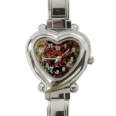 Beyond Skulls Heart Italian Charm Watch from ArtsNow.com Front