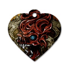 Beyond Skulls Dog Tag Heart (Two Sides) from ArtsNow.com Back