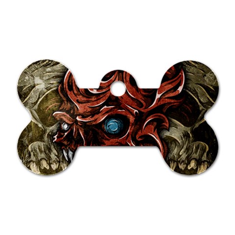 Beyond Skulls Dog Tag Bone (One Side) from ArtsNow.com Front