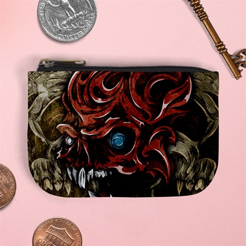Beyond Skulls Mini Coin Purse from ArtsNow.com Front
