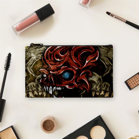 Beyond Skulls Cosmetic Bag (Small) from ArtsNow.com Front