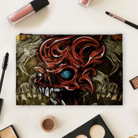 Beyond Skulls Cosmetic Bag (Large) from ArtsNow.com Front