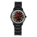 Beyond Skulls Men s Stainless Steel Round Dial Analog Watch