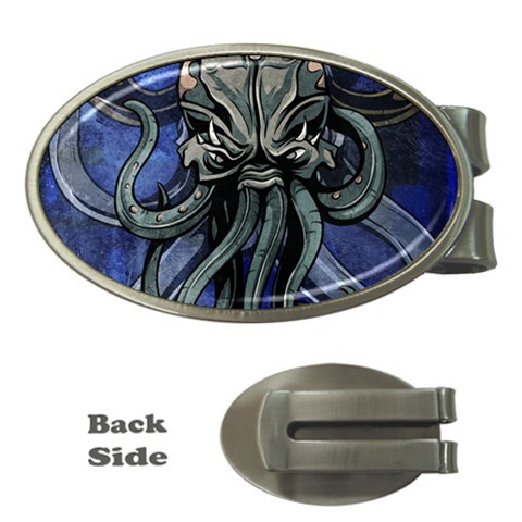 Kraken Money Clip (Oval) from ArtsNow.com Front