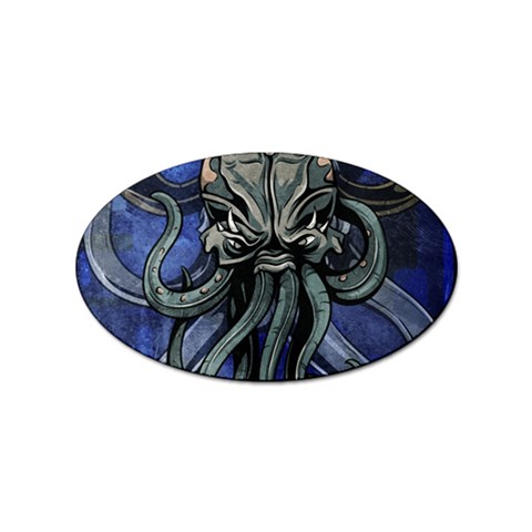Kraken Sticker (Oval) from ArtsNow.com Front