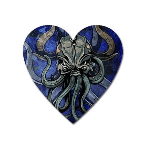 Kraken Magnet (Heart) from ArtsNow.com Front