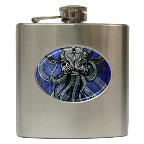 Kraken Hip Flask (6 oz) from ArtsNow.com Front