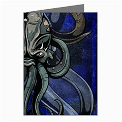 Kraken Greeting Cards (Pkg of 8) from ArtsNow.com Left