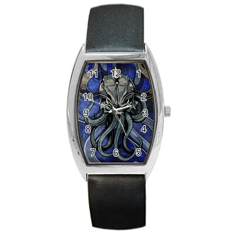 Kraken Barrel Style Metal Watch from ArtsNow.com Front