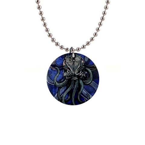 Kraken 1  Button Necklace from ArtsNow.com Front