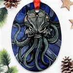 Kraken Oval Ornament (Two Sides)
