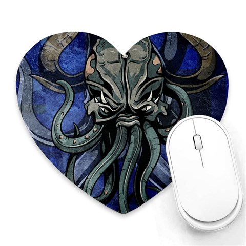 Kraken Heart Mousepad from ArtsNow.com Front