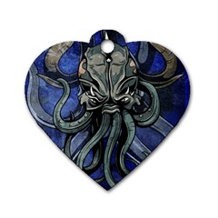 Kraken Dog Tag Heart (Two Sides) from ArtsNow.com Front