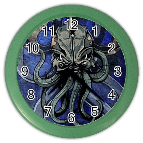 Kraken Color Wall Clock from ArtsNow.com Front