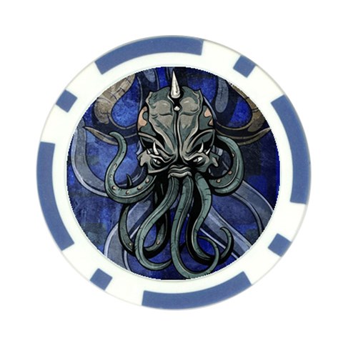 Kraken Poker Chip Card Guard from ArtsNow.com Front