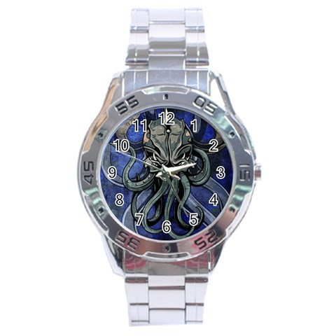 Kraken Stainless Steel Analogue Men’s Watch from ArtsNow.com Front