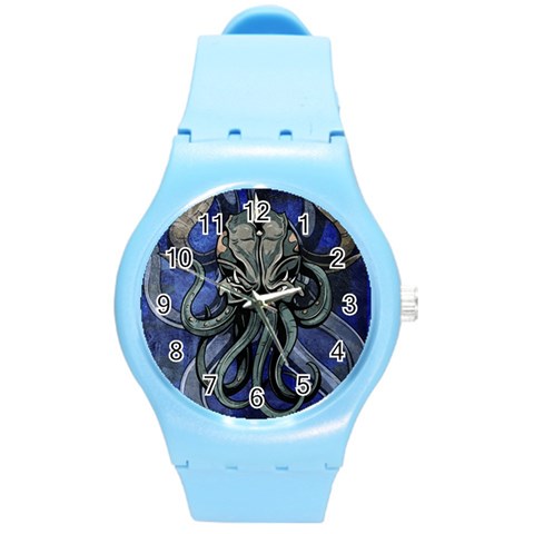 Kraken Round Plastic Sport Watch Medium from ArtsNow.com Front
