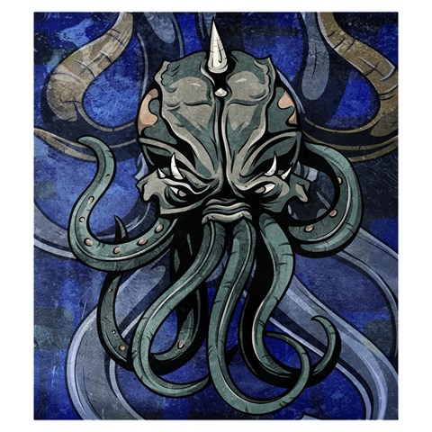 Kraken Drawstring Pouch (Medium) from ArtsNow.com Back