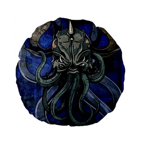 Kraken 15  Premium Flano Round Cushion  from ArtsNow.com Front