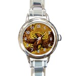 Phoenix Rising Round Italian Charm Watch