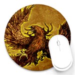 Phoenix Rising Round Mousepad