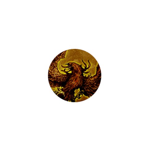 Phoenix Rising 1  Mini Button from ArtsNow.com Front